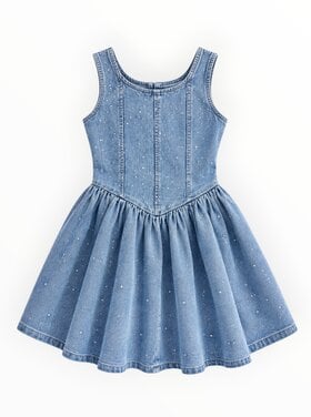 Ellie & Mila Blue Denim Sparkle Dress