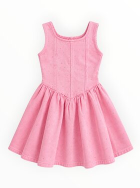 Ellie & Mila Pink Denim Sparkle Dress
