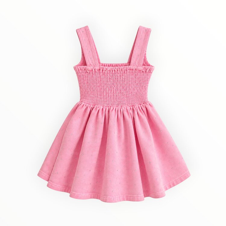 Ellie & Mila Pink Denim Sparkle Dress
