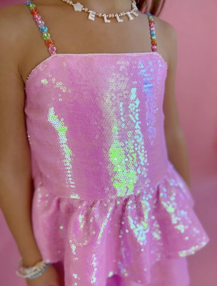 Ellie & Mila Sequin Gem Dress
