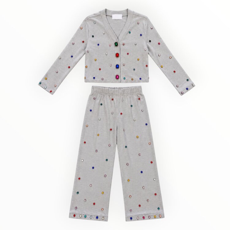 Rockwilde Gemstone Cardigan Pant Set