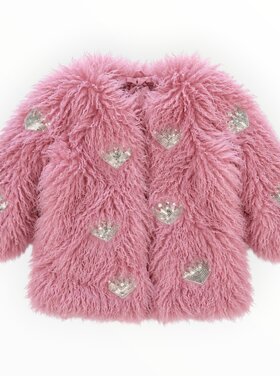 Rockwilde Furry Sparkle Heart Jacket