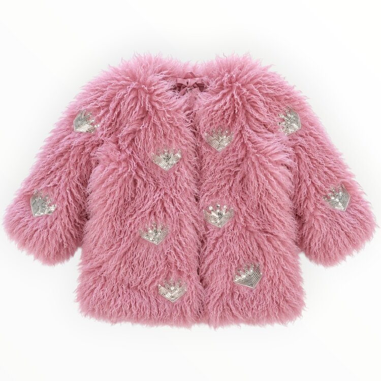 Rockwilde Furry Sparkle Heart Jacket