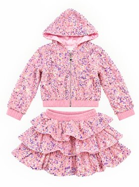 Ellie & Mila Sequin Ruffle Skirt Set