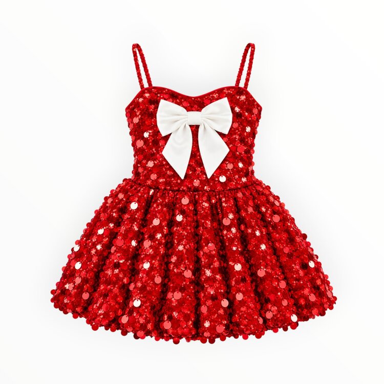Three Wildflower Designs Sequin Bubble Bow Dress