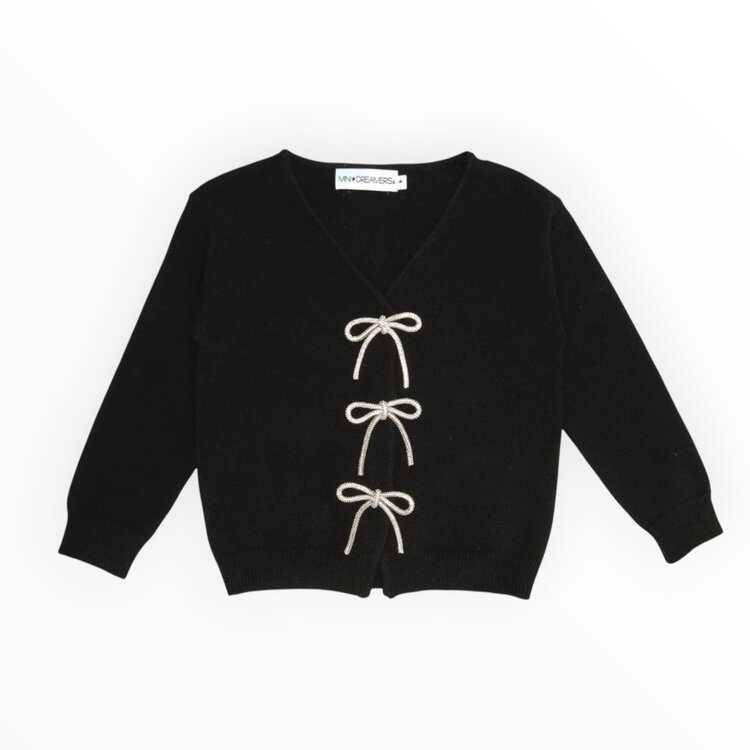 Mini Dreamers Shaylee Crystal Bow Cardigan