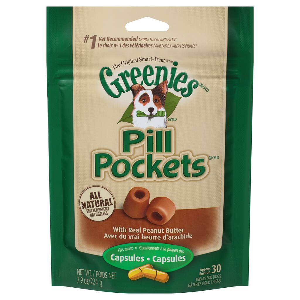 Greenies Pill Pocket Peanut Butter Capsules 7.9oz