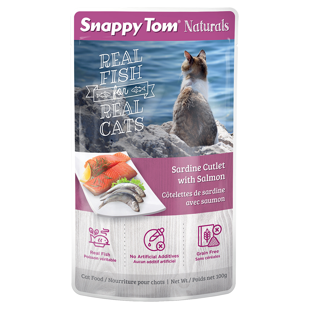 Snappy Tom Snappy Tom Sardine Cutlet with Salmon 100g