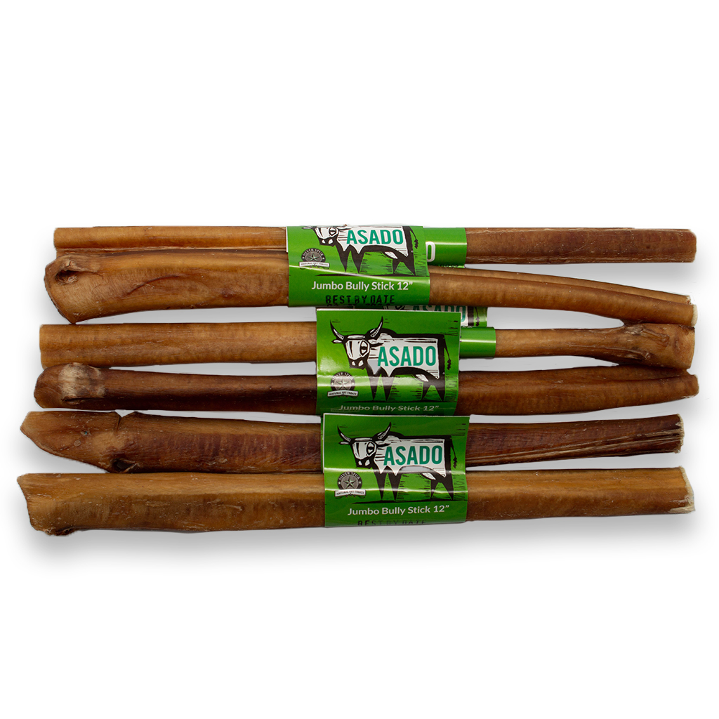 Asado Asado JUMBO Beef Bully Odor-Free 12"