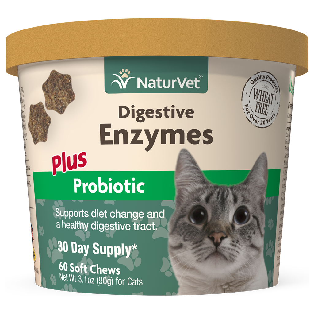 Naturvet Naturvet Cat Digestive Enzyme & Probiotic 60Ct