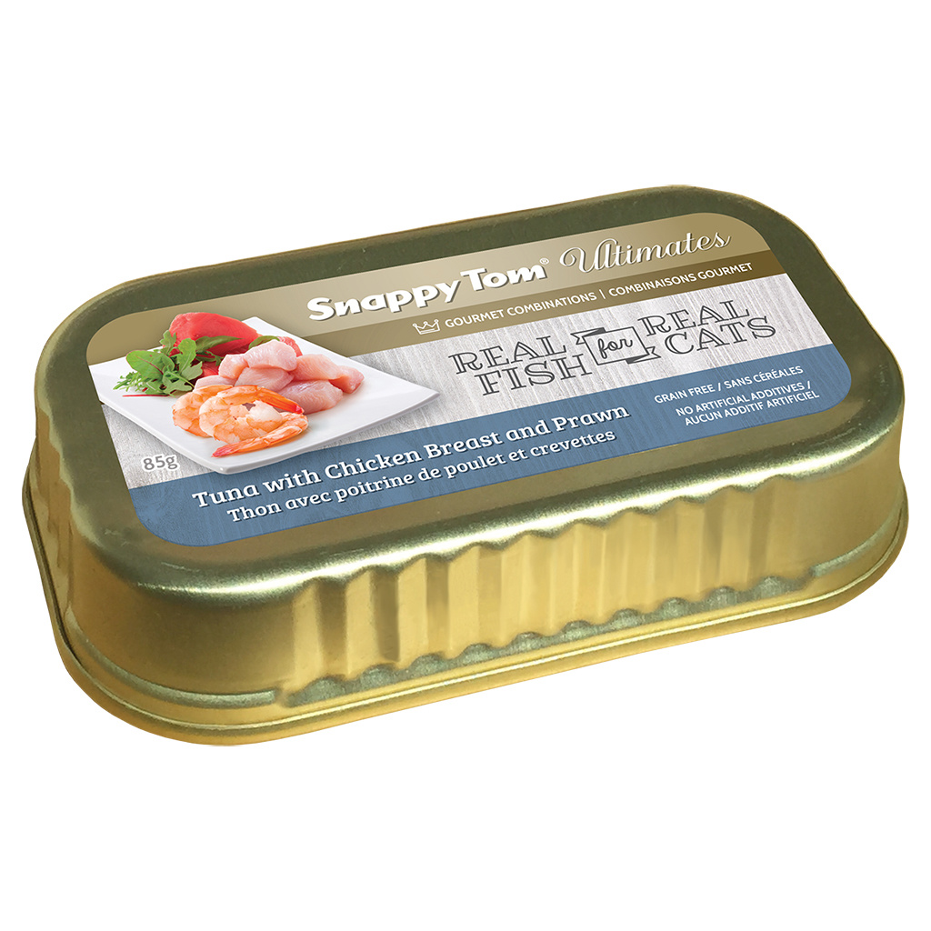 Snappy Tom Snappy Tom Ultimates Tuna w/ Chicken & Prawn 85g