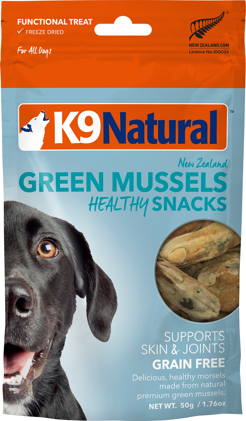 K9 Natural Freeze Dried Green Lipped Mussel 50g