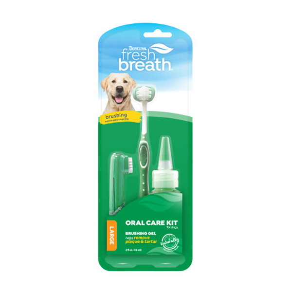 TropiClean Fresh Breath Oral Care Brushing Kit