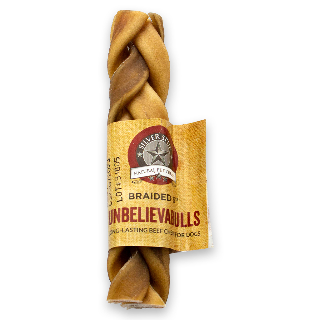 Silver Spur UnbelievaBULLS Braided Beef 6" Chew
