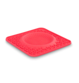 Messy Mutts Silicone Licking Bowl Mat Red