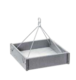 Small Hanging Platform Bird Feeder Gray