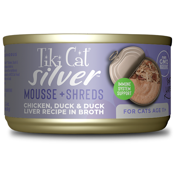 Tiki Cat Tiki Cat Silver Chicken & Duck Liver in Broth 2.4oz