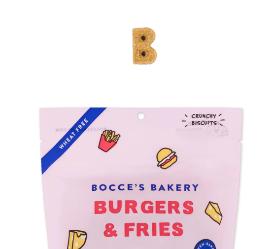 Bocce's Bakery Burgers & Fries Crunchy Biscuits