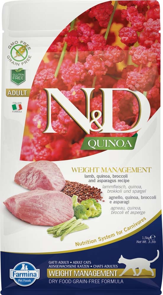 Farmina N&D Quinoa Cat Weight Management Lamb 1.5kg