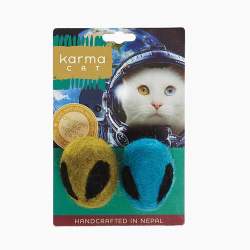 Dharma Dog Karma Cat Alien Head 2pk