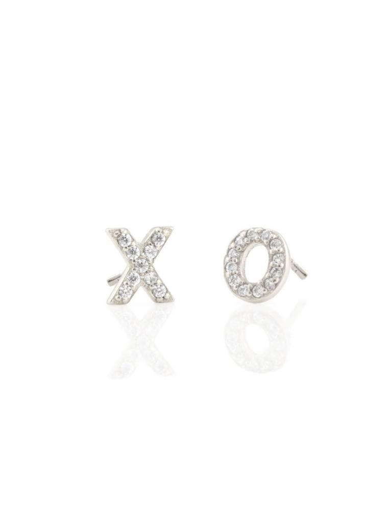 Pave XO Stud Earrings