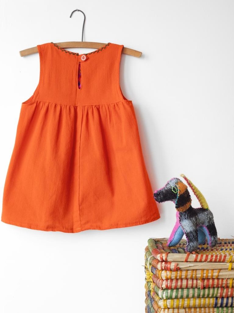 Jardinita Dress, Orange