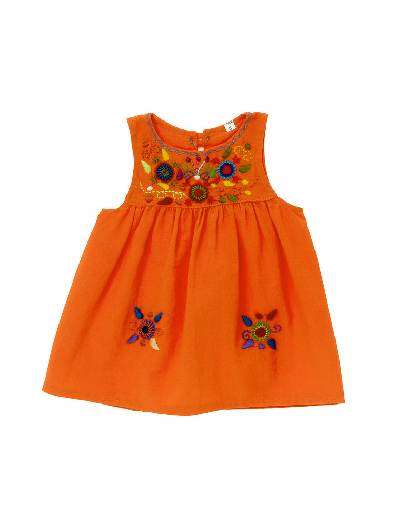 Jardinita Dress, Orange