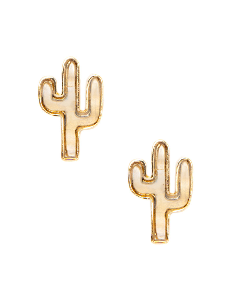 Frances Boutique Phoenix Arizona Souvenirs Shell Cactus Earrings