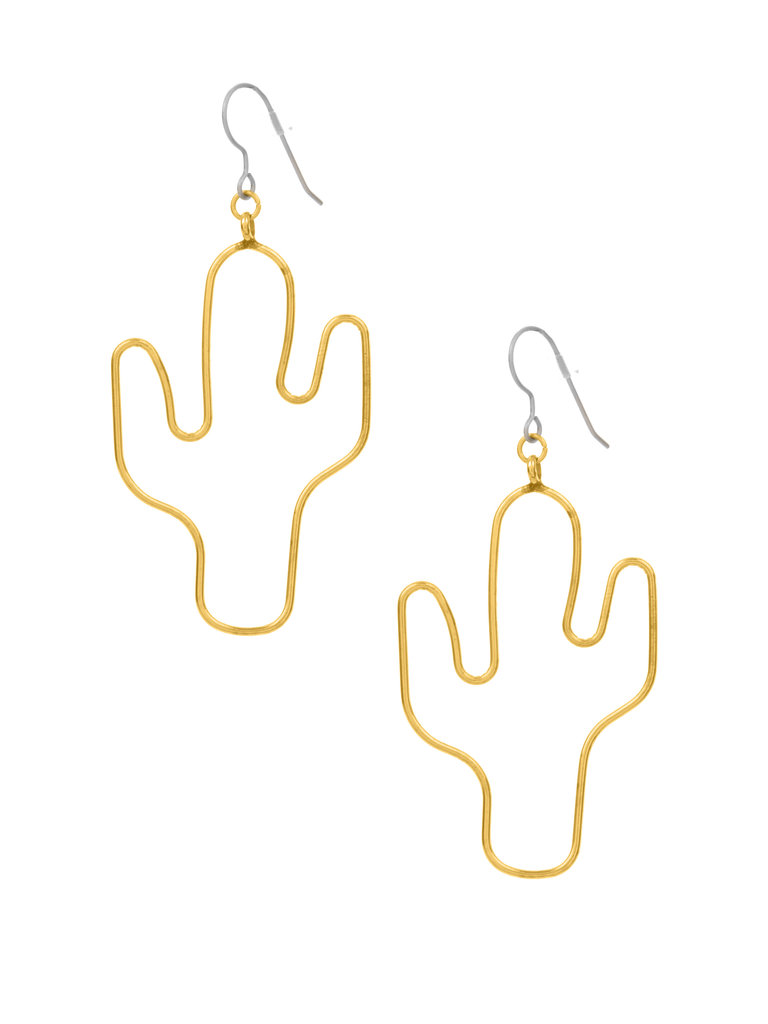 Frances Boutique Holiday Gifts Cactus Dangle Earrings