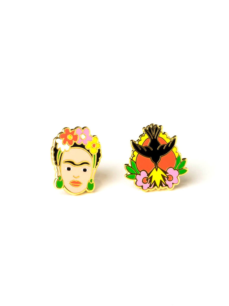 Frida Kahlo + Milagro Stud Earrings