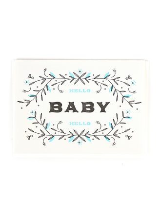 Blue Baby Greeting Card