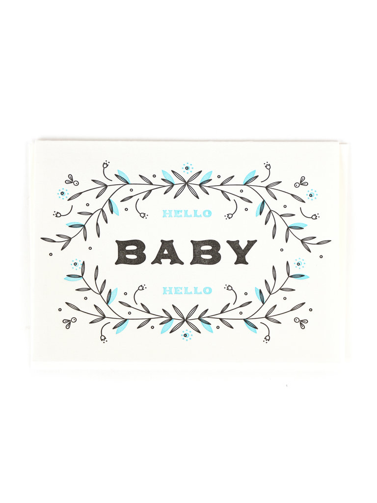 Blue Baby Greeting Card