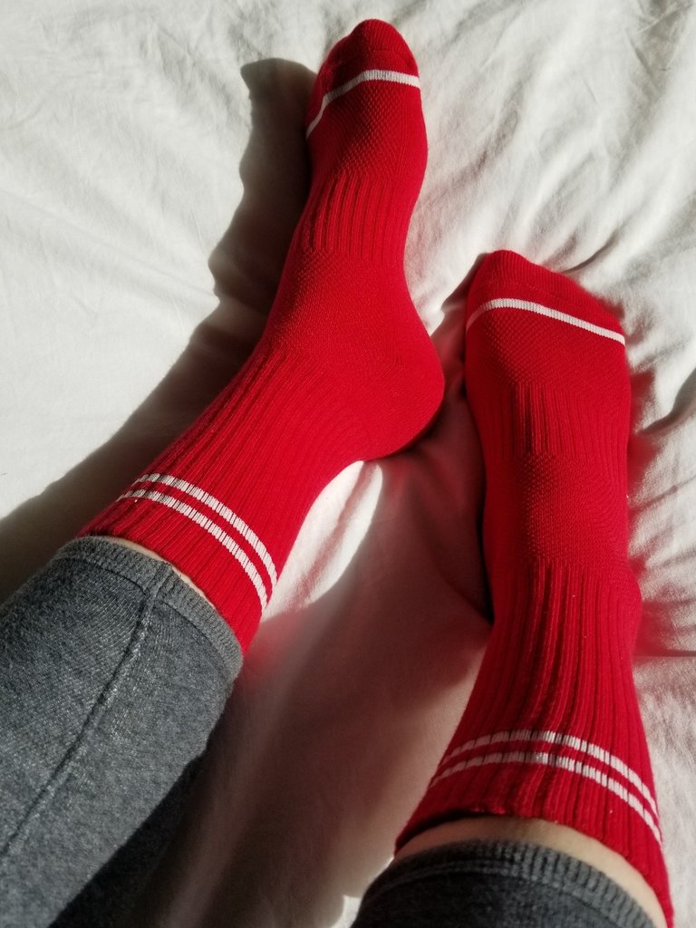 Boyfriend Socks, Red