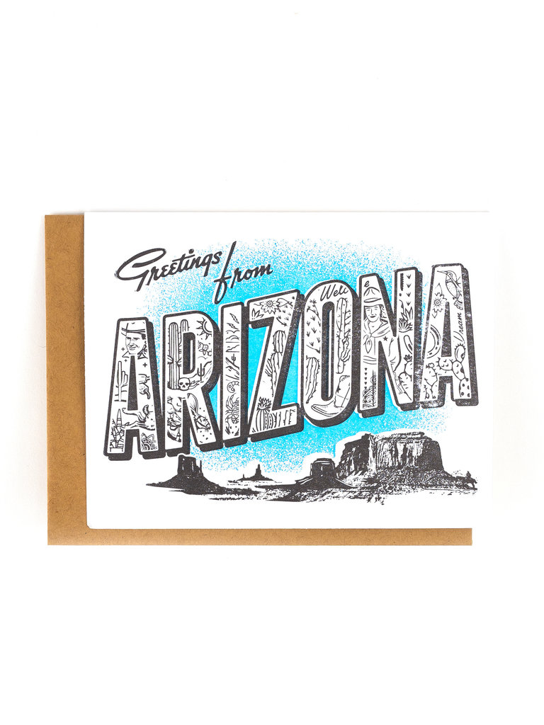 Greetings From Arizona Card