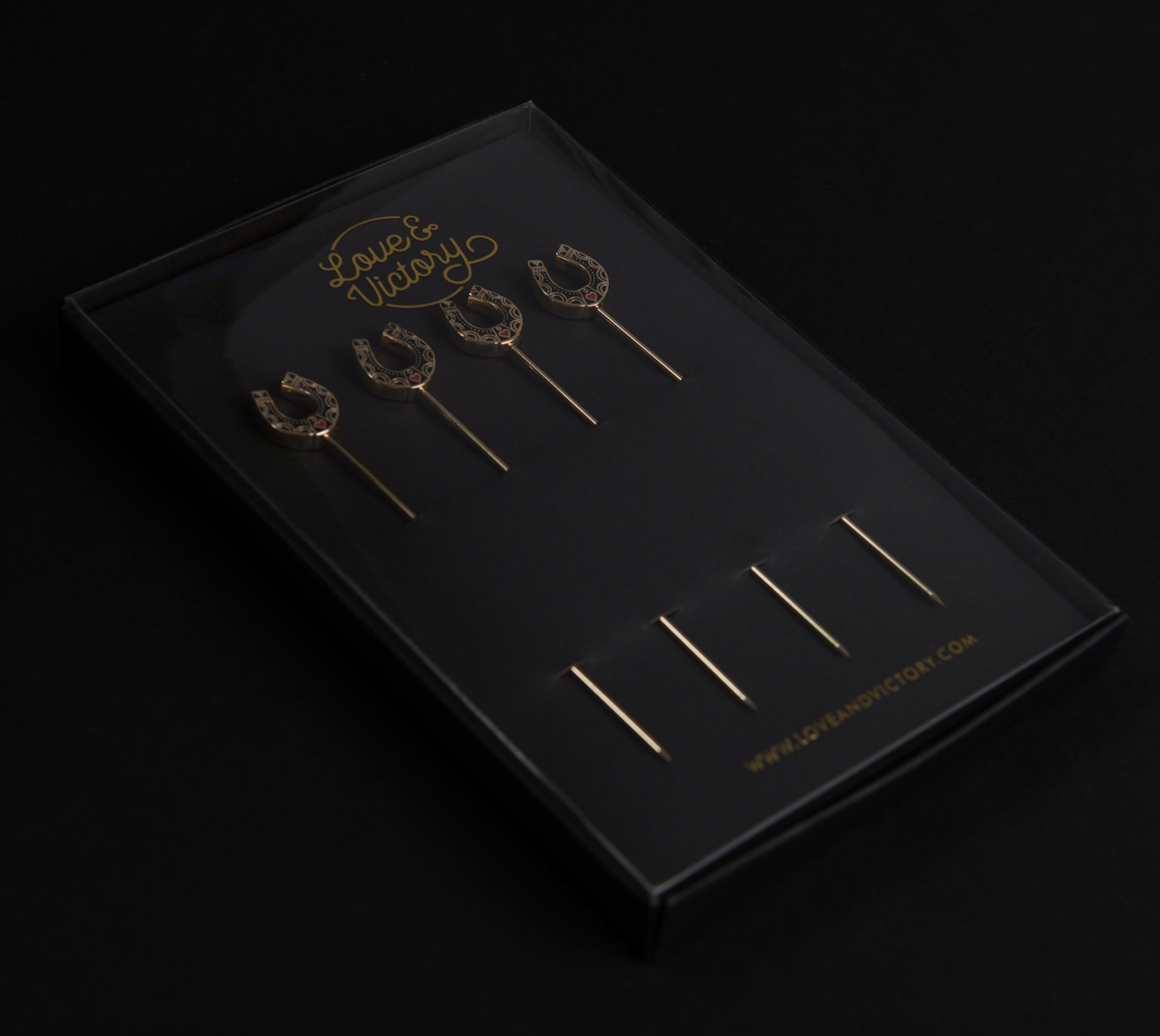 horseshoe cocktail picks