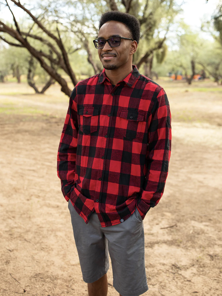 KNW Buffalo Plaid Flannel - Red