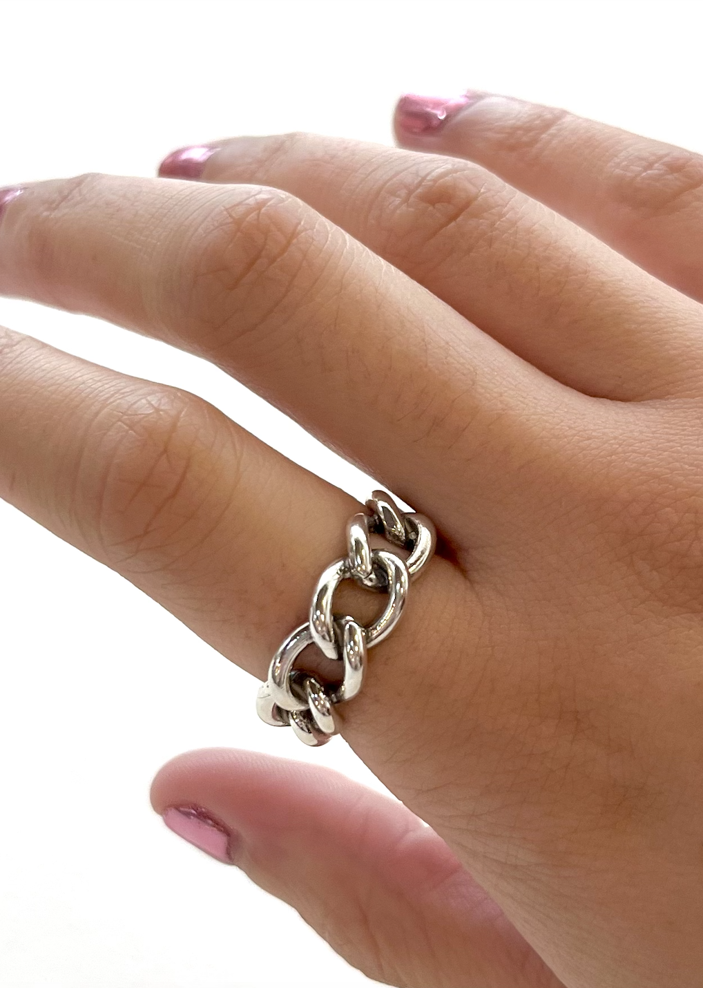 Large Curb Chain Link Ring | frances