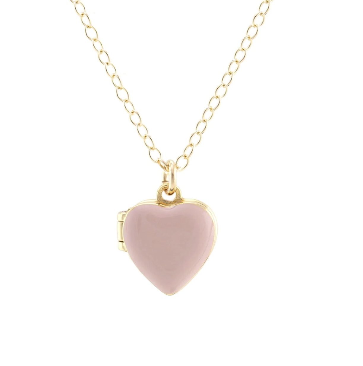 Monclér Enamel Heart Padlock Necklace