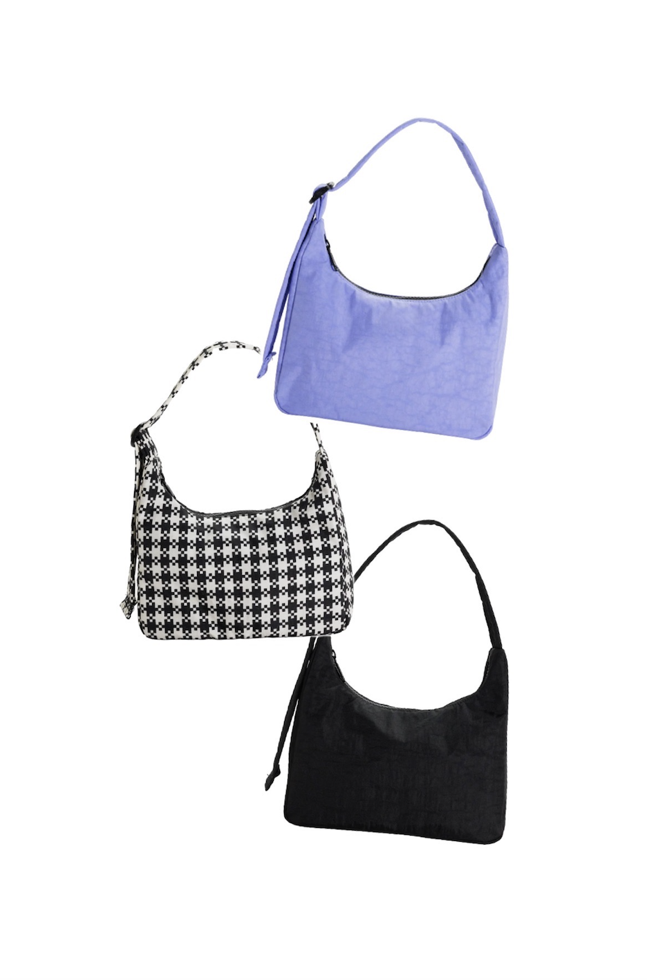 last One $ Drop . OFF White mini duffle Style nylon Shoulder bag , Black  Pink