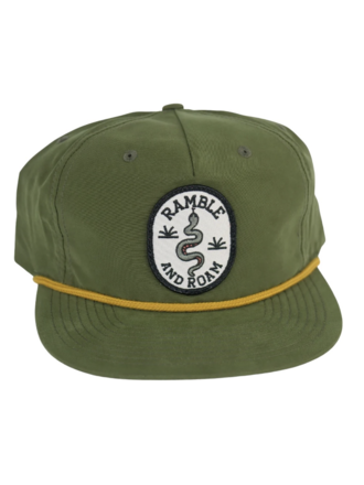 1421 - iconic arizona Ramble and Roam Rope Hat - Loden/Gold