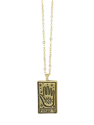 Gold Fortune Tarot Necklace