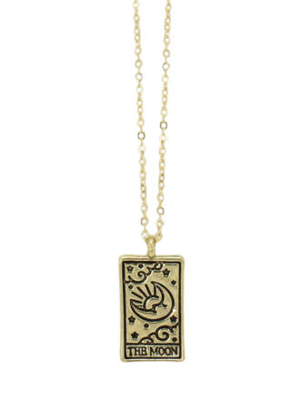 Gold Moon Tarot Necklace
