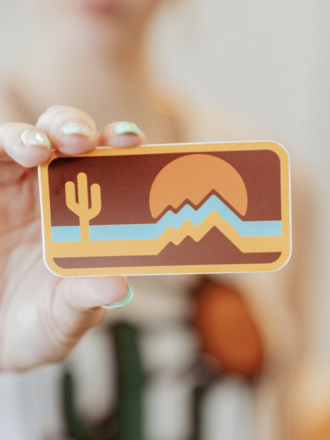 1421 - iconic arizona Retrozona Sticker