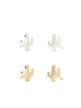 Cactus Emoji Stud Earrings
