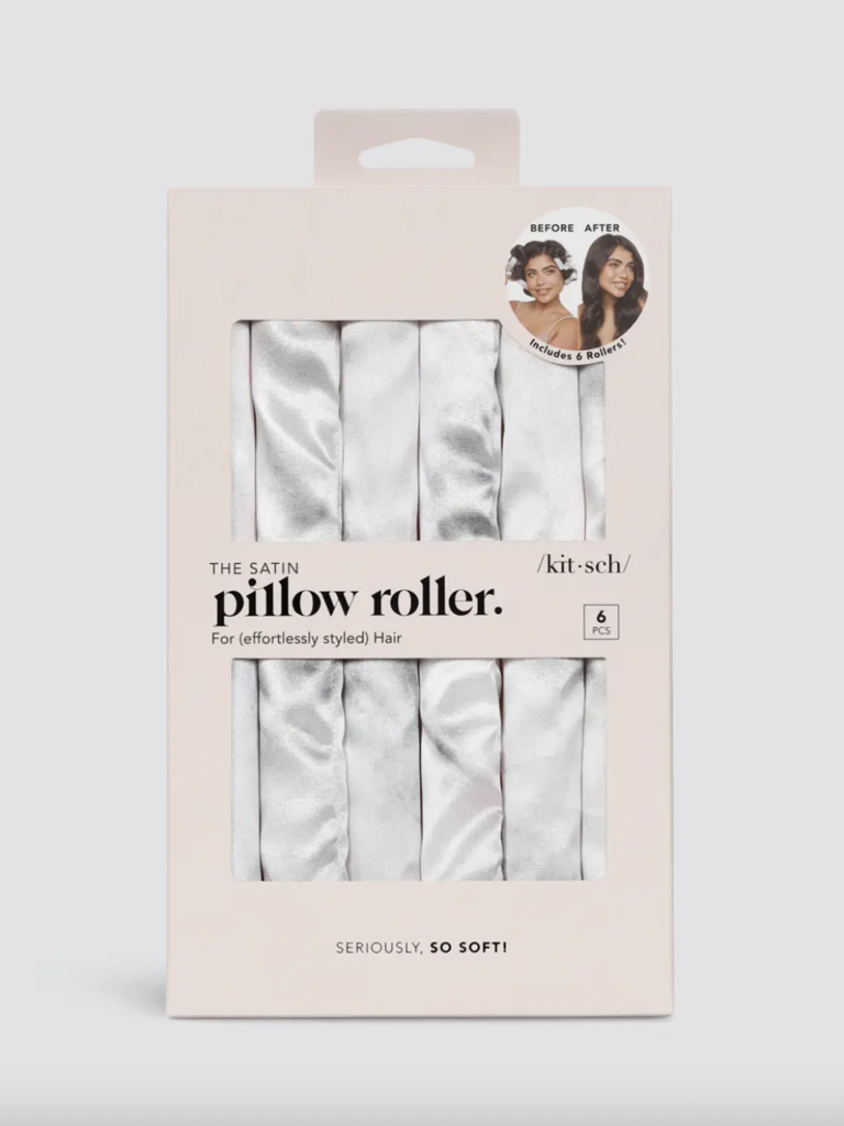 Satin Heatless Pillow Rollers - 6 Pc Set