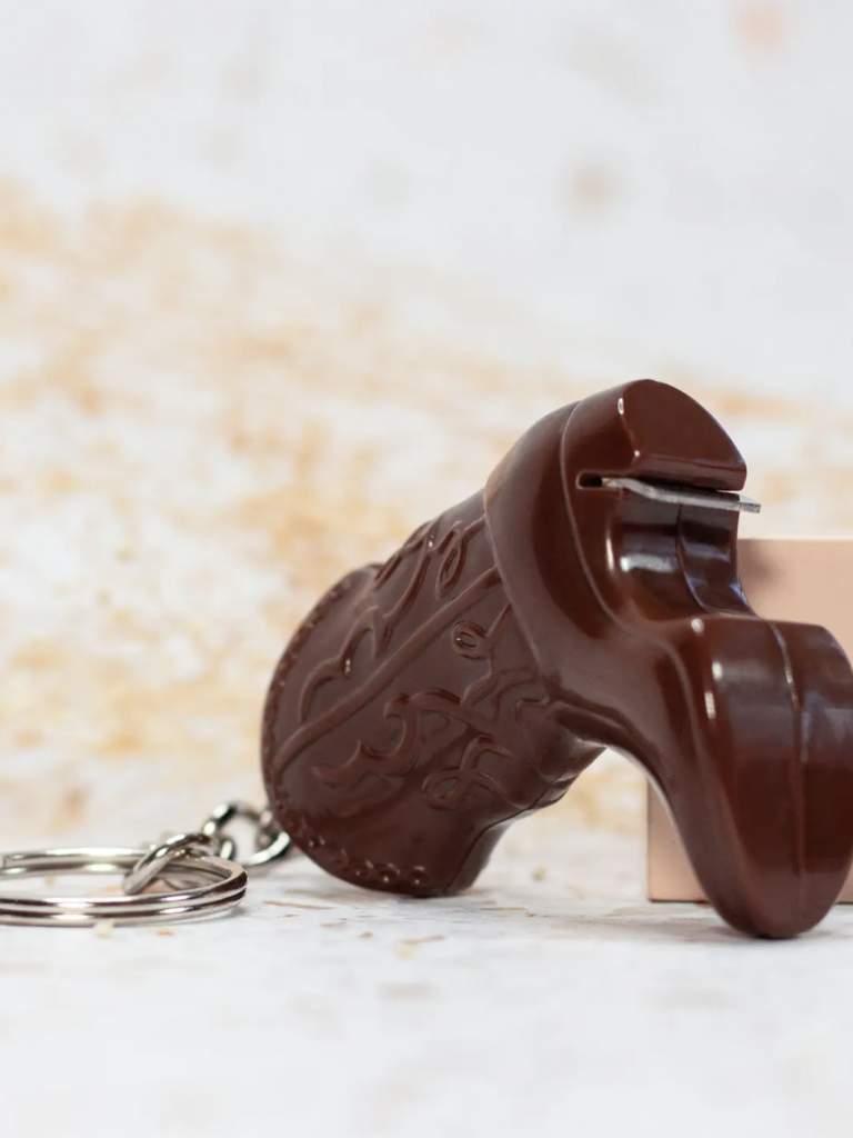 Cowboy Boot Bottle Opener Keychain