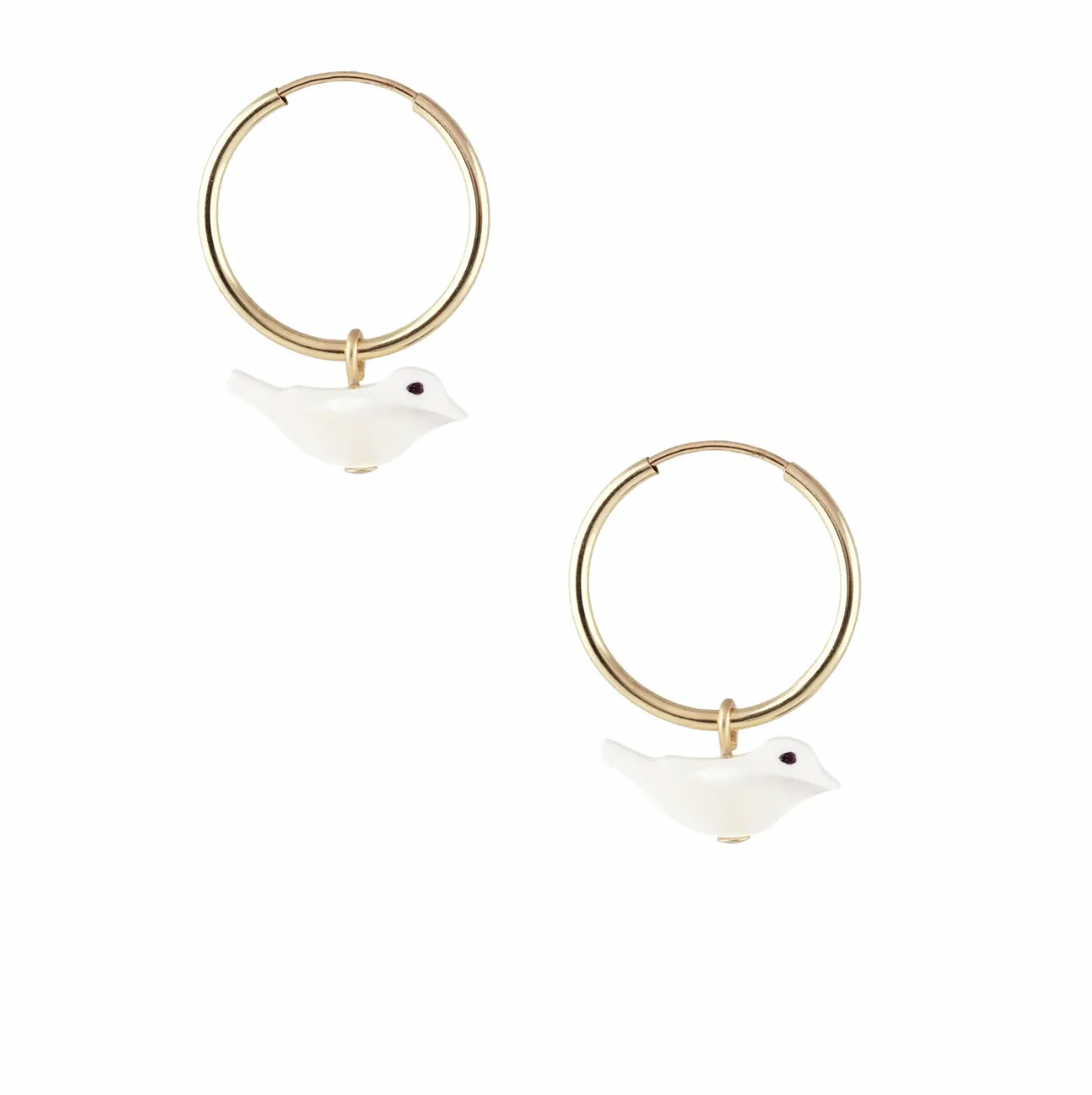 Oval Pearl Charms Hoops – SP Inc.