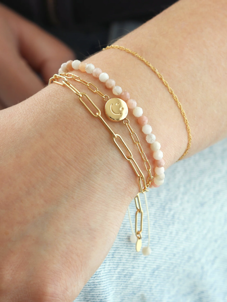 Thick Paperclip Chain Bracelet - Gold