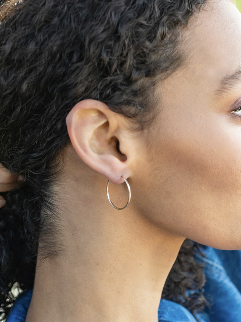 Featherweight Hoops - 24mm Gold