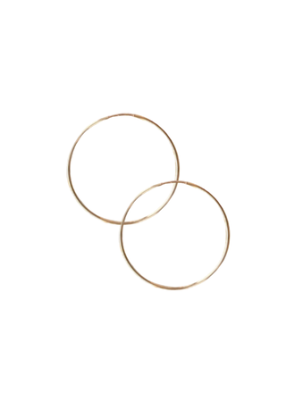 Featherweight Hoops - 42mm Gold